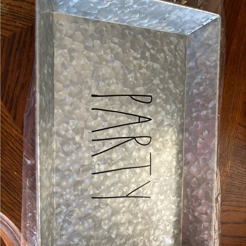 Galvanized Metal Party Tray